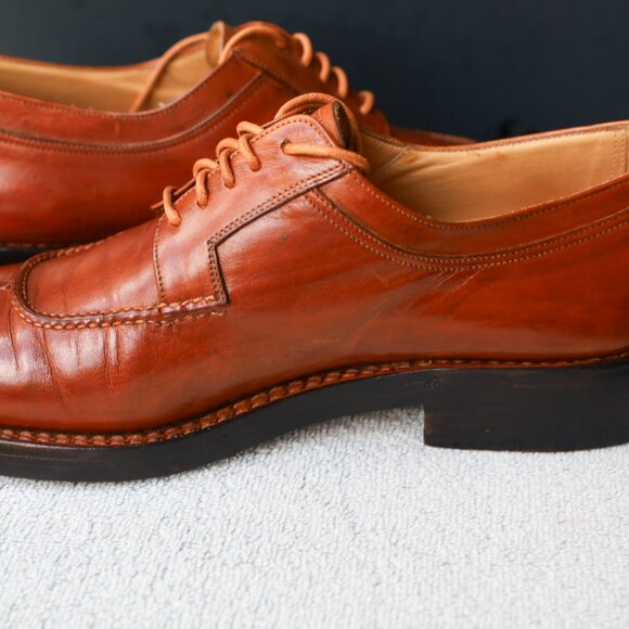 Lidfort for Barneys New York 9.5-US Brown Split Toe Norvegese Oxfords - Picture 10 of 16